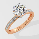 2 ct Bloom Secret Halo Diamond Ring