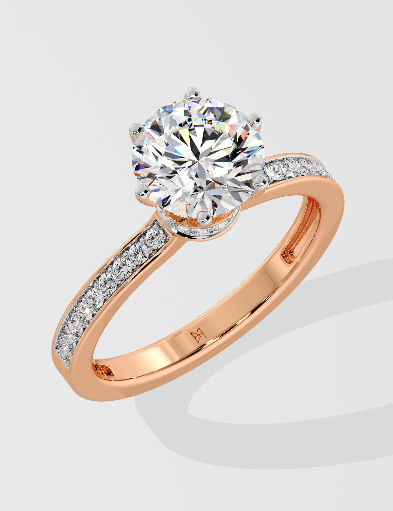 2 ct Bloom Secret Halo Diamond Ring