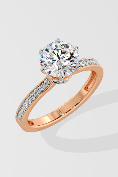 2 ct Bloom Secret Halo Ring