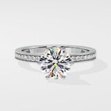 2 ct Bloom Secret Halo Diamond Ring