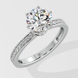 2 ct Bloom Secret Halo Diamond Ring