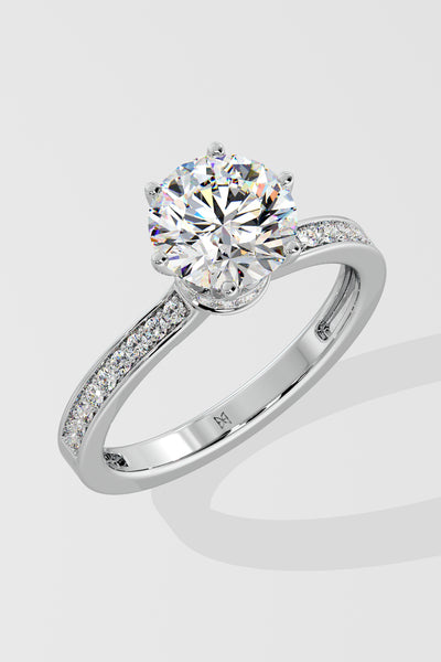 2 ct Bloom Secret Halo Ring