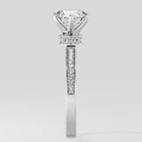 2 ct Bloom Secret Halo Diamond Ring