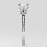 2 ct Bloom Secret Halo Diamond Ring