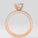 1.5 Ct Triple Band Solitaire Diamond Ring