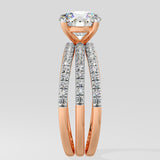 1.5 Ct Triple Band Solitaire Diamond Ring