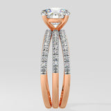 1.5 Ct Triple Band Solitaire Diamond Ring
