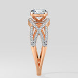 1.5 ct Ripple Solitaire Diamond Ring