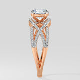 1.5 ct Ripple Solitaire Diamond Ring