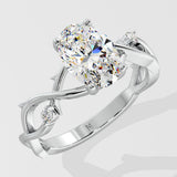 2 ct Oval Willow Diamond Ring
