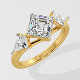 2 Ct Asscher Kite Ring