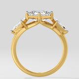 2 Ct Asscher Kite Ring