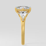 2 Ct Asscher Kite Ring