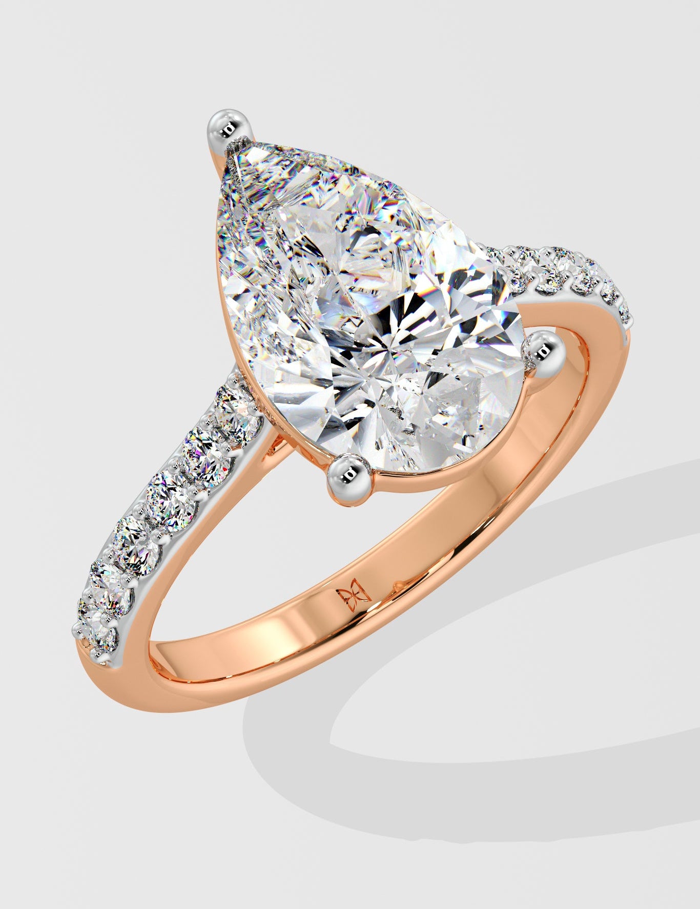 2 ct Classic Pear Diamond Ring