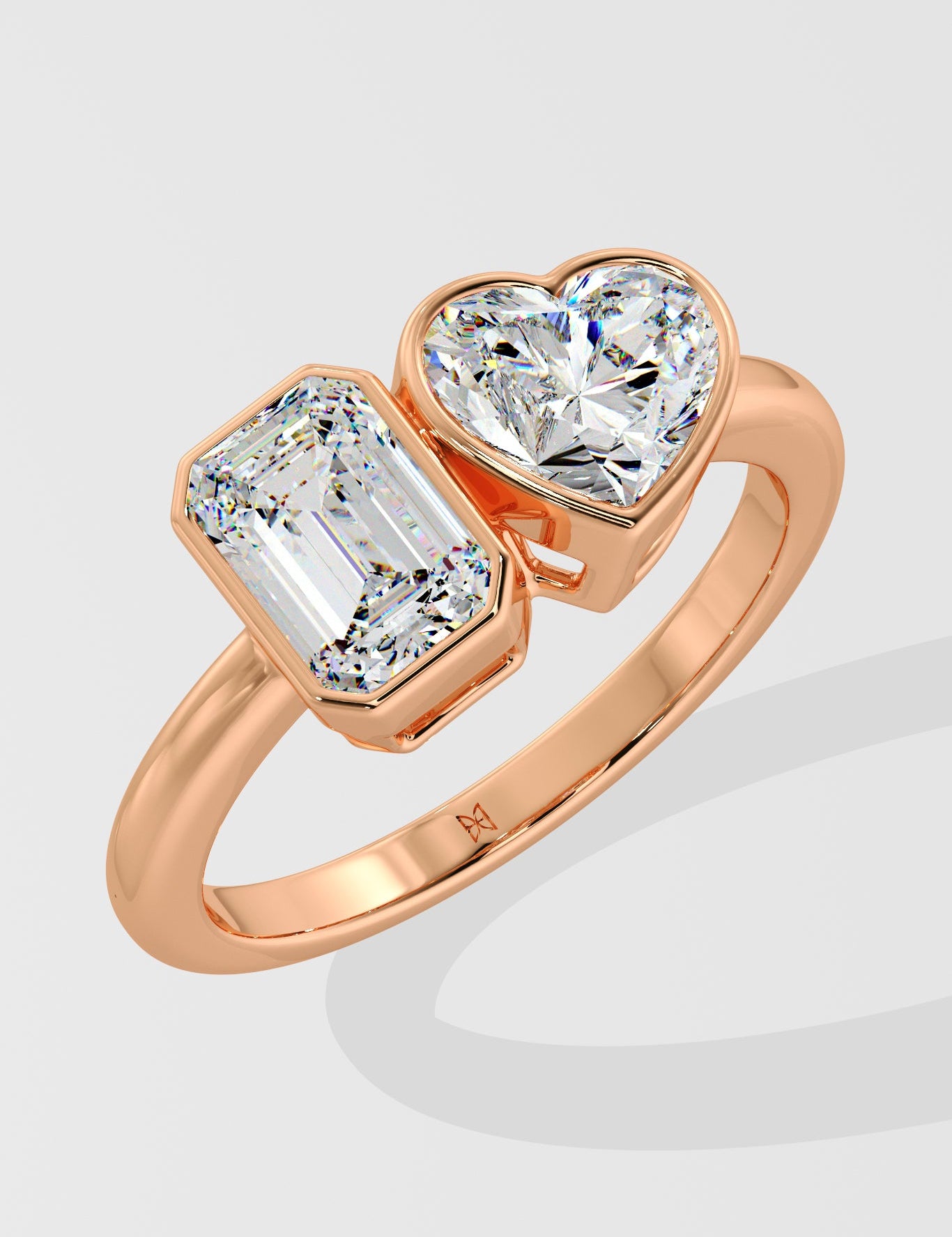 Toi-et-Moi Bezel Diamond Ring