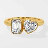 Toi-et-Moi Bezel Diamond Ring