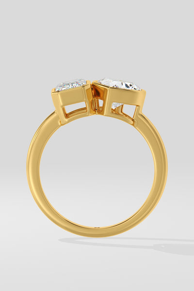 Toi-et-Moi Bezel Ring