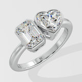 Toi-et-Moi Bezel Diamond Ring