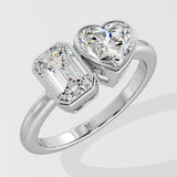 Toi-et-Moi Bezel Diamond Ring
