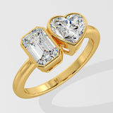 Toi-et-Moi Bezel Diamond Ring