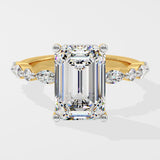 4 Ct Emerald Askew Ring