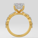 4 Ct Emerald Askew Ring