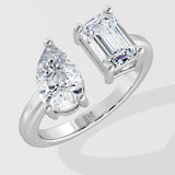 Toi-et-Moi Duality Diamond Ring