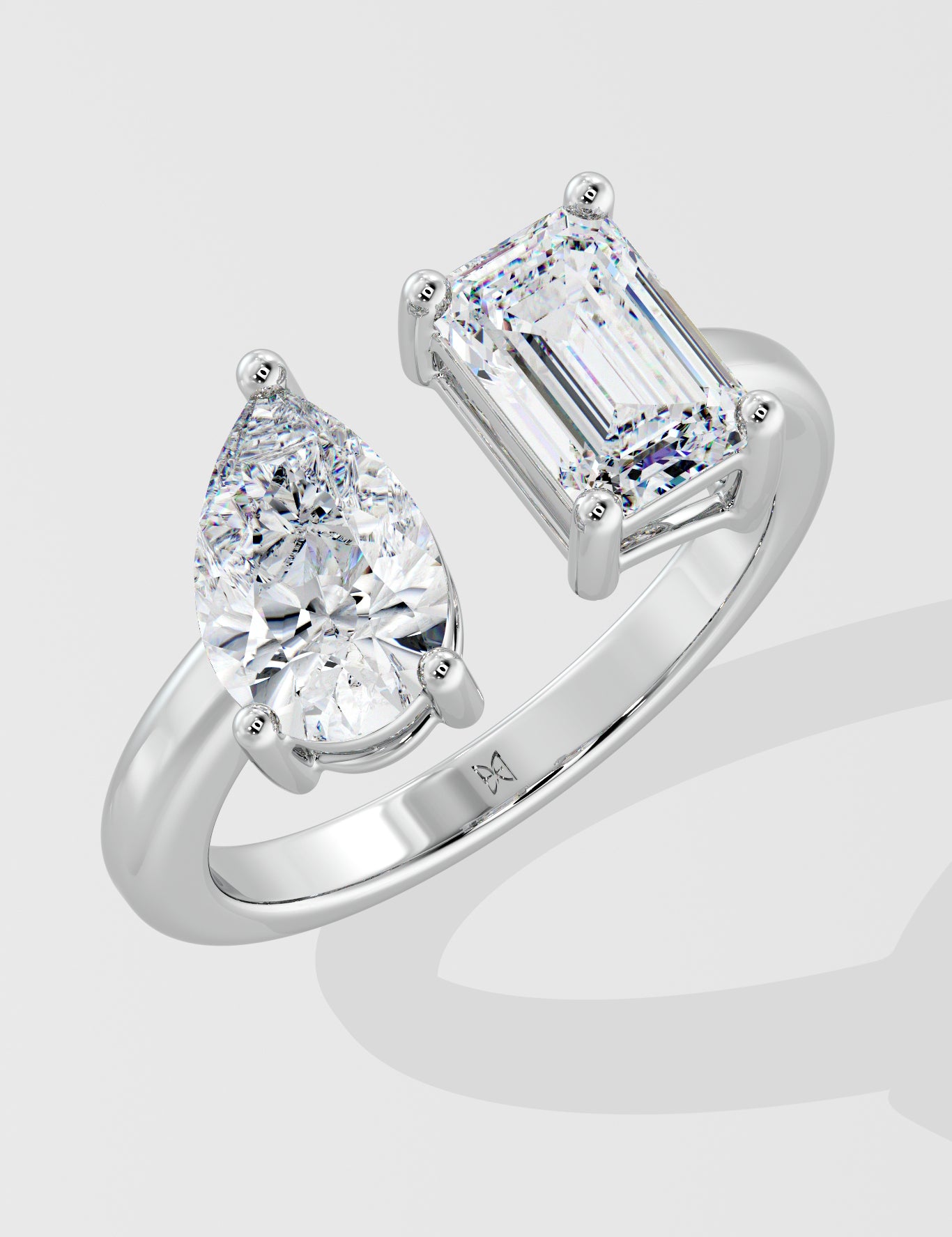 Toi-et-Moi Duality Diamond Ring