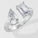 Toi-et-Moi Duality Diamond Ring