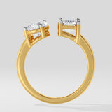 Toi-et-Moi Duality Diamond Ring