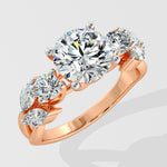 Lab Grown Plume Diamond Ring