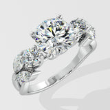 1.5 ct Plume Diamond Ring