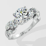 1.5 Ct Plume Diamond Ring