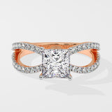 1.5 ct Princess Bow Diamond Ring