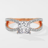 1.5 ct Princess Bow Diamond Ring