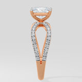 1.5 ct Princess Bow Diamond Ring