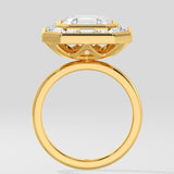 3.5 ct Asscher Halo Ring