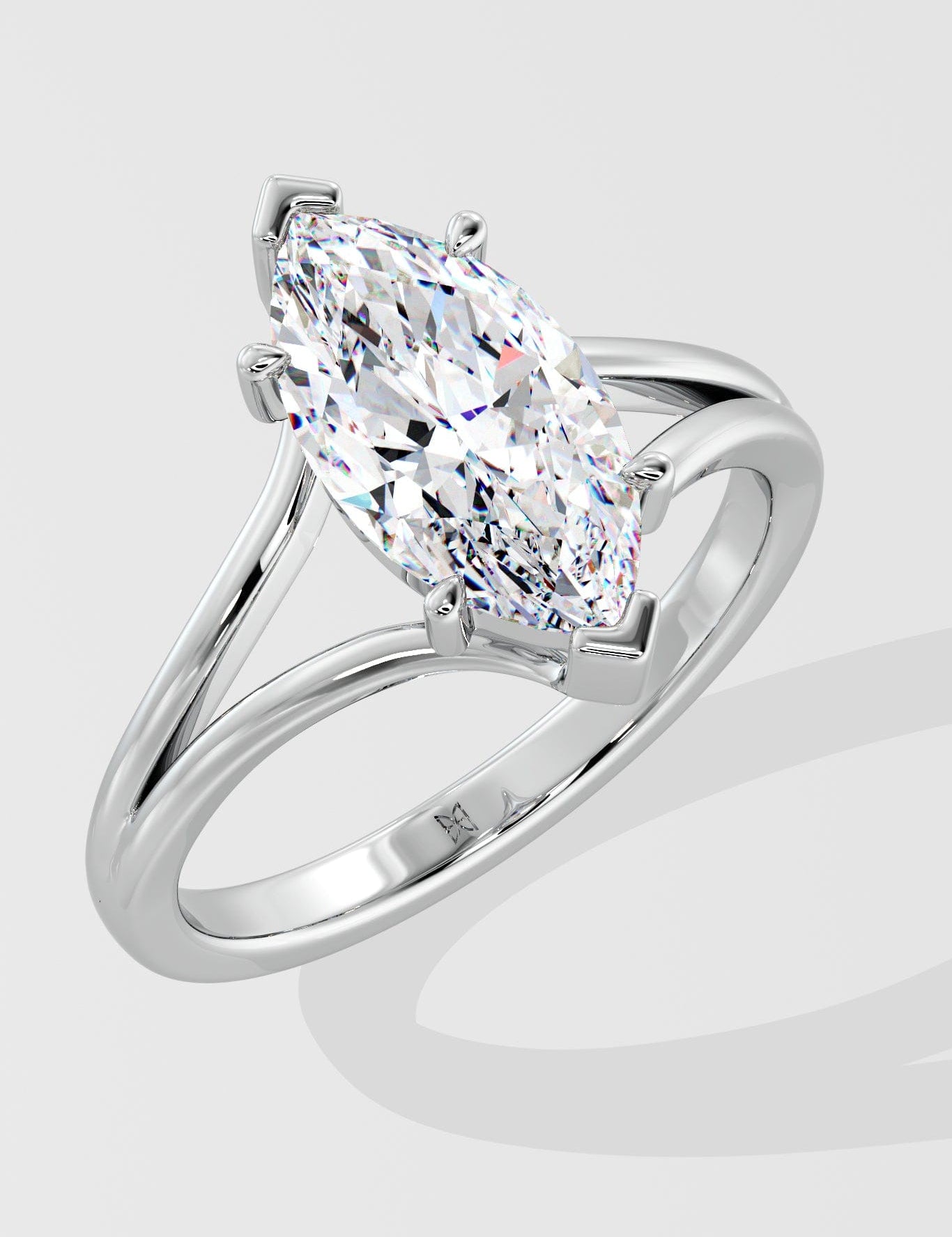2 ct Marquise Flow Diamond Ring