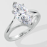 2 ct Marquise Flow Diamond Ring