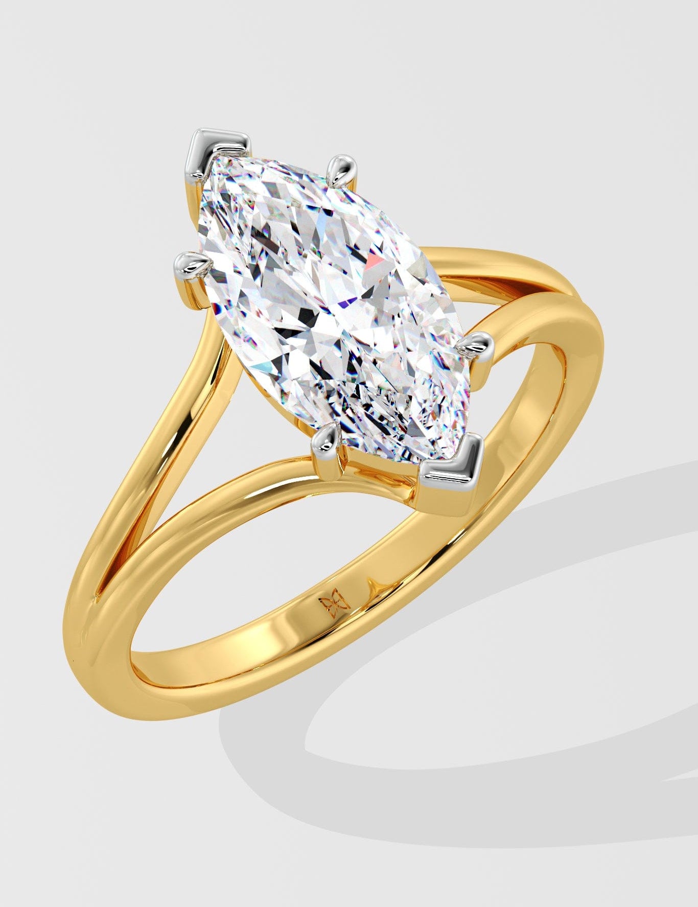 2 ct Marquise Flow Diamond Ring