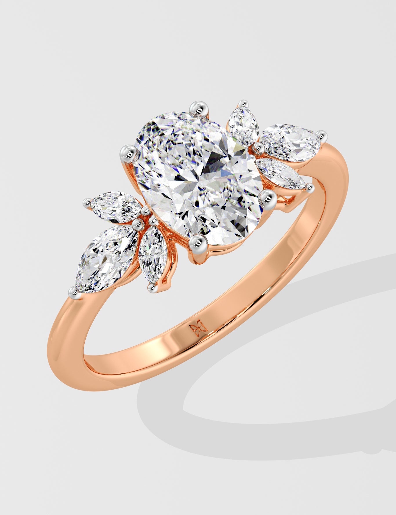 1 ct Freesia Oval Diamond Ring