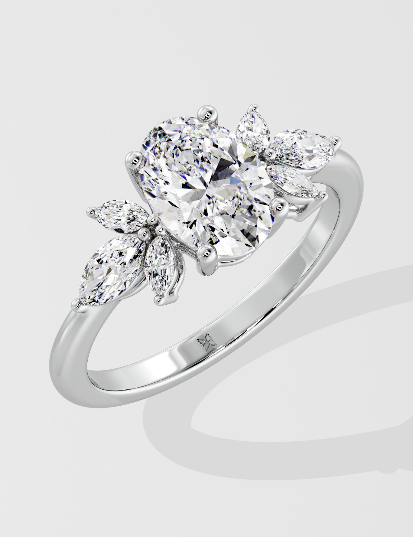 1 ct Freesia Oval Diamond Ring