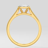 1 ct Cushion Bezel Diamond Ring