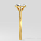 1 ct Cushion Bezel Diamond Ring