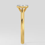 1 ct Cushion Bezel Diamond Ring
