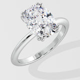 2 ct Elongated Cushion Diamond Ring