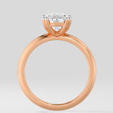 2 ct Elongated Cushion Diamond Ring