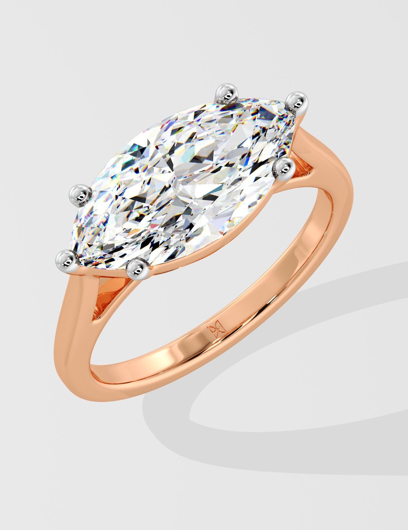 2 ct East-West Marquise Diamond Ring