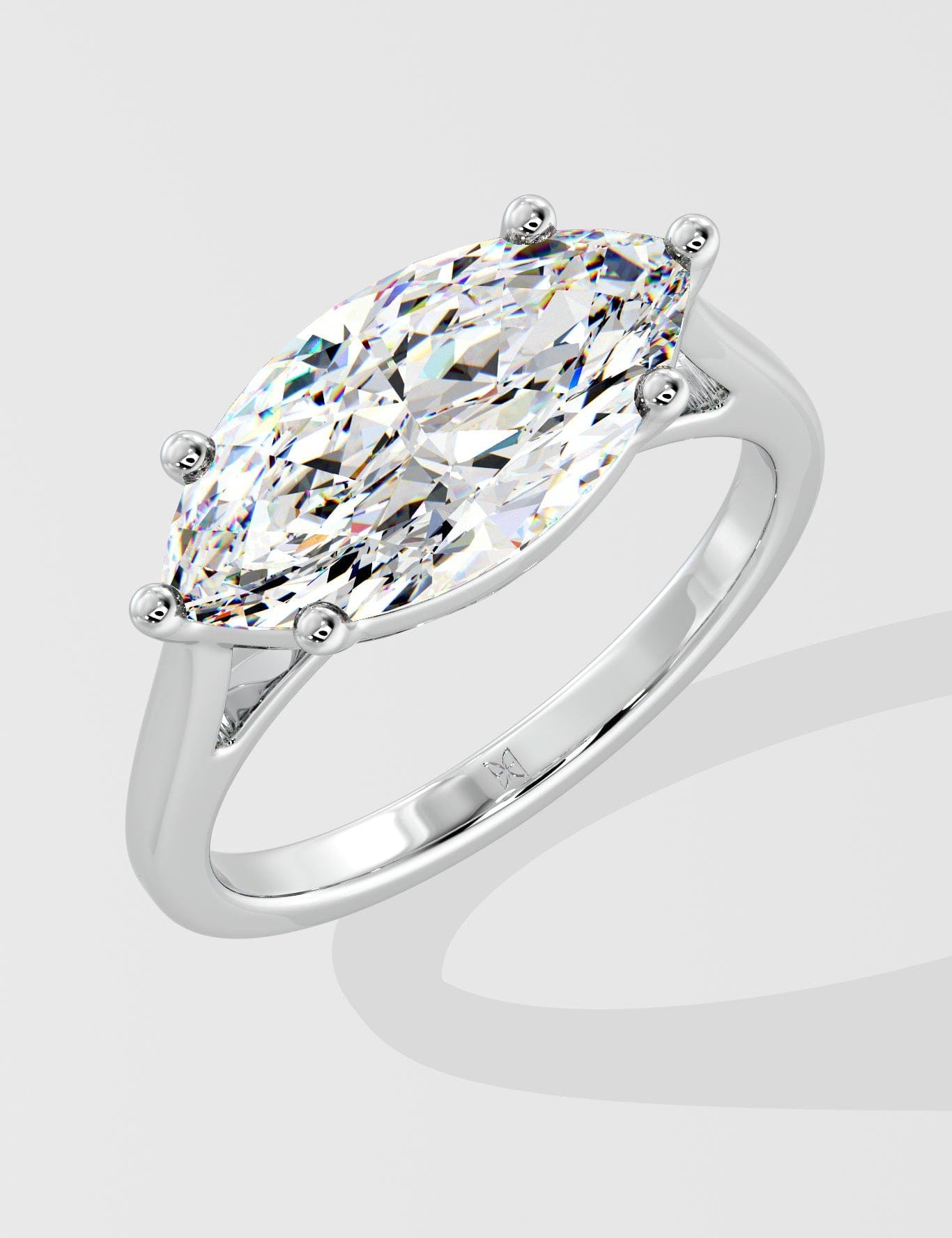 2 ct East-West Marquise Diamond Ring