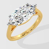 2 ct East-West Marquise Diamond Ring